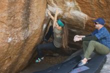 Bouldering in Hueco Tanks on 02/02/2019 with Blue Lizard Climbing and Yoga

Filename: SRM_20190202_1231190.jpg
Aperture: f/2.8
Shutter Speed: 1/250
Body: Canon EOS-1D Mark II
Lens: Canon EF 50mm f/1.8 II