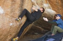 Bouldering in Hueco Tanks on 02/02/2019 with Blue Lizard Climbing and Yoga

Filename: SRM_20190202_1245240.jpg
Aperture: f/2.5
Shutter Speed: 1/250
Body: Canon EOS-1D Mark II
Lens: Canon EF 50mm f/1.8 II