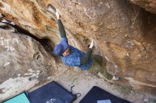 Bouldering in Hueco Tanks on 02/02/2019 with Blue Lizard Climbing and Yoga

Filename: SRM_20190202_1259430.jpg
Aperture: f/3.2
Shutter Speed: 1/250
Body: Canon EOS-1D Mark II
Lens: Canon EF 16-35mm f/2.8 L