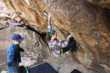 Bouldering in Hueco Tanks on 02/02/2019 with Blue Lizard Climbing and Yoga

Filename: SRM_20190202_1303470.jpg
Aperture: f/4.5
Shutter Speed: 1/200
Body: Canon EOS-1D Mark II
Lens: Canon EF 16-35mm f/2.8 L