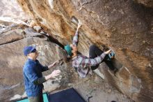 Bouldering in Hueco Tanks on 02/02/2019 with Blue Lizard Climbing and Yoga

Filename: SRM_20190202_1303480.jpg
Aperture: f/5.0
Shutter Speed: 1/200
Body: Canon EOS-1D Mark II
Lens: Canon EF 16-35mm f/2.8 L