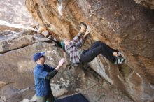 Bouldering in Hueco Tanks on 02/02/2019 with Blue Lizard Climbing and Yoga

Filename: SRM_20190202_1303530.jpg
Aperture: f/5.6
Shutter Speed: 1/200
Body: Canon EOS-1D Mark II
Lens: Canon EF 16-35mm f/2.8 L