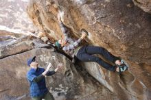 Bouldering in Hueco Tanks on 02/02/2019 with Blue Lizard Climbing and Yoga

Filename: SRM_20190202_1303540.jpg
Aperture: f/5.6
Shutter Speed: 1/200
Body: Canon EOS-1D Mark II
Lens: Canon EF 16-35mm f/2.8 L