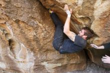 Bouldering in Hueco Tanks on 02/02/2019 with Blue Lizard Climbing and Yoga

Filename: SRM_20190202_1306010.jpg
Aperture: f/3.5
Shutter Speed: 1/200
Body: Canon EOS-1D Mark II
Lens: Canon EF 16-35mm f/2.8 L