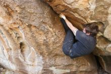 Bouldering in Hueco Tanks on 02/02/2019 with Blue Lizard Climbing and Yoga

Filename: SRM_20190202_1306020.jpg
Aperture: f/3.2
Shutter Speed: 1/200
Body: Canon EOS-1D Mark II
Lens: Canon EF 16-35mm f/2.8 L