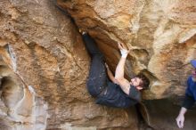Bouldering in Hueco Tanks on 02/02/2019 with Blue Lizard Climbing and Yoga

Filename: SRM_20190202_1309090.jpg
Aperture: f/3.5
Shutter Speed: 1/200
Body: Canon EOS-1D Mark II
Lens: Canon EF 16-35mm f/2.8 L