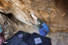 Bouldering in Hueco Tanks on 02/02/2019 with Blue Lizard Climbing and Yoga

Filename: SRM_20190202_1312060.jpg
Aperture: f/4.0
Shutter Speed: 1/200
Body: Canon EOS-1D Mark II
Lens: Canon EF 16-35mm f/2.8 L