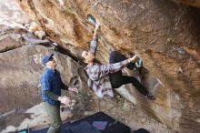 Bouldering in Hueco Tanks on 02/02/2019 with Blue Lizard Climbing and Yoga

Filename: SRM_20190202_1315170.jpg
Aperture: f/5.0
Shutter Speed: 1/200
Body: Canon EOS-1D Mark II
Lens: Canon EF 16-35mm f/2.8 L