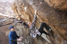 Bouldering in Hueco Tanks on 02/02/2019 with Blue Lizard Climbing and Yoga

Filename: SRM_20190202_1315190.jpg
Aperture: f/5.6
Shutter Speed: 1/200
Body: Canon EOS-1D Mark II
Lens: Canon EF 16-35mm f/2.8 L