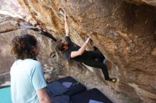 Bouldering in Hueco Tanks on 02/02/2019 with Blue Lizard Climbing and Yoga

Filename: SRM_20190202_1321561.jpg
Aperture: f/4.5
Shutter Speed: 1/200
Body: Canon EOS-1D Mark II
Lens: Canon EF 16-35mm f/2.8 L