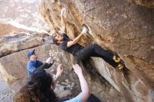 Bouldering in Hueco Tanks on 02/02/2019 with Blue Lizard Climbing and Yoga

Filename: SRM_20190202_1322041.jpg
Aperture: f/4.5
Shutter Speed: 1/200
Body: Canon EOS-1D Mark II
Lens: Canon EF 16-35mm f/2.8 L