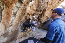 Bouldering in Hueco Tanks on 02/02/2019 with Blue Lizard Climbing and Yoga

Filename: SRM_20190202_1323550.jpg
Aperture: f/4.0
Shutter Speed: 1/200
Body: Canon EOS-1D Mark II
Lens: Canon EF 16-35mm f/2.8 L