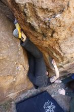 Bouldering in Hueco Tanks on 02/02/2019 with Blue Lizard Climbing and Yoga

Filename: SRM_20190202_1328120.jpg
Aperture: f/3.2
Shutter Speed: 1/200
Body: Canon EOS-1D Mark II
Lens: Canon EF 16-35mm f/2.8 L