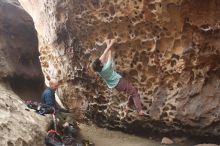 Bouldering in Hueco Tanks on 02/02/2019 with Blue Lizard Climbing and Yoga

Filename: SRM_20190202_1447250.jpg
Aperture: f/2.8
Shutter Speed: 1/125
Body: Canon EOS-1D Mark II
Lens: Canon EF 50mm f/1.8 II