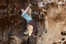 Bouldering in Hueco Tanks on 02/02/2019 with Blue Lizard Climbing and Yoga

Filename: SRM_20190202_1450530.jpg
Aperture: f/2.8
Shutter Speed: 1/125
Body: Canon EOS-1D Mark II
Lens: Canon EF 50mm f/1.8 II