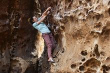 Bouldering in Hueco Tanks on 02/02/2019 with Blue Lizard Climbing and Yoga

Filename: SRM_20190202_1451150.jpg
Aperture: f/2.8
Shutter Speed: 1/160
Body: Canon EOS-1D Mark II
Lens: Canon EF 50mm f/1.8 II