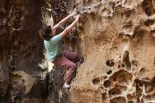 Bouldering in Hueco Tanks on 02/02/2019 with Blue Lizard Climbing and Yoga

Filename: SRM_20190202_1452020.jpg
Aperture: f/2.8
Shutter Speed: 1/160
Body: Canon EOS-1D Mark II
Lens: Canon EF 50mm f/1.8 II