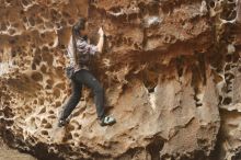 Bouldering in Hueco Tanks on 02/02/2019 with Blue Lizard Climbing and Yoga

Filename: SRM_20190202_1457210.jpg
Aperture: f/3.2
Shutter Speed: 1/100
Body: Canon EOS-1D Mark II
Lens: Canon EF 50mm f/1.8 II