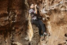 Bouldering in Hueco Tanks on 02/02/2019 with Blue Lizard Climbing and Yoga

Filename: SRM_20190202_1458590.jpg
Aperture: f/3.5
Shutter Speed: 1/125
Body: Canon EOS-1D Mark II
Lens: Canon EF 50mm f/1.8 II