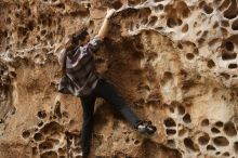 Bouldering in Hueco Tanks on 02/02/2019 with Blue Lizard Climbing and Yoga

Filename: SRM_20190202_1500151.jpg
Aperture: f/3.5
Shutter Speed: 1/100
Body: Canon EOS-1D Mark II
Lens: Canon EF 50mm f/1.8 II