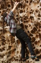 Bouldering in Hueco Tanks on 02/02/2019 with Blue Lizard Climbing and Yoga

Filename: SRM_20190202_1501220.jpg
Aperture: f/3.5
Shutter Speed: 1/125
Body: Canon EOS-1D Mark II
Lens: Canon EF 50mm f/1.8 II