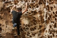 Bouldering in Hueco Tanks on 02/02/2019 with Blue Lizard Climbing and Yoga

Filename: SRM_20190202_1503160.jpg
Aperture: f/3.5
Shutter Speed: 1/160
Body: Canon EOS-1D Mark II
Lens: Canon EF 50mm f/1.8 II