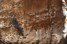 Bouldering in Hueco Tanks on 02/02/2019 with Blue Lizard Climbing and Yoga

Filename: SRM_20190202_1509420.jpg
Aperture: f/3.5
Shutter Speed: 1/60
Body: Canon EOS-1D Mark II
Lens: Canon EF 50mm f/1.8 II