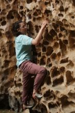 Bouldering in Hueco Tanks on 02/02/2019 with Blue Lizard Climbing and Yoga

Filename: SRM_20190202_1514070.jpg
Aperture: f/3.5
Shutter Speed: 1/250
Body: Canon EOS-1D Mark II
Lens: Canon EF 50mm f/1.8 II