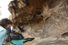 Bouldering in Hueco Tanks on 02/02/2019 with Blue Lizard Climbing and Yoga

Filename: SRM_20190202_1641360.jpg
Aperture: f/5.6
Shutter Speed: 1/160
Body: Canon EOS-1D Mark II
Lens: Canon EF 16-35mm f/2.8 L