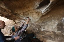 Bouldering in Hueco Tanks on 02/02/2019 with Blue Lizard Climbing and Yoga

Filename: SRM_20190202_1647260.jpg
Aperture: f/5.6
Shutter Speed: 1/250
Body: Canon EOS-1D Mark II
Lens: Canon EF 16-35mm f/2.8 L