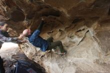 Bouldering in Hueco Tanks on 02/02/2019 with Blue Lizard Climbing and Yoga

Filename: SRM_20190202_1654430.jpg
Aperture: f/5.6
Shutter Speed: 1/125
Body: Canon EOS-1D Mark II
Lens: Canon EF 16-35mm f/2.8 L