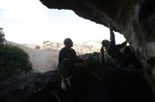 Bouldering in Hueco Tanks on 02/02/2019 with Blue Lizard Climbing and Yoga

Filename: SRM_20190202_1713510.jpg
Aperture: f/7.1
Shutter Speed: 1/250
Body: Canon EOS-1D Mark II
Lens: Canon EF 16-35mm f/2.8 L