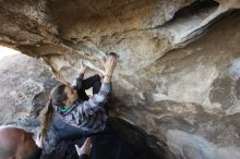 Bouldering in Hueco Tanks on 02/02/2019 with Blue Lizard Climbing and Yoga

Filename: SRM_20190202_1716100.jpg
Aperture: f/4.0
Shutter Speed: 1/250
Body: Canon EOS-1D Mark II
Lens: Canon EF 16-35mm f/2.8 L