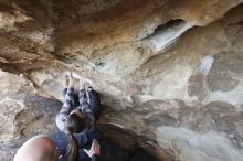 Bouldering in Hueco Tanks on 02/02/2019 with Blue Lizard Climbing and Yoga

Filename: SRM_20190202_1719180.jpg
Aperture: f/4.0
Shutter Speed: 1/200
Body: Canon EOS-1D Mark II
Lens: Canon EF 16-35mm f/2.8 L