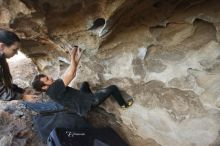 Bouldering in Hueco Tanks on 02/02/2019 with Blue Lizard Climbing and Yoga

Filename: SRM_20190202_1747080.jpg
Aperture: f/4.0
Shutter Speed: 1/200
Body: Canon EOS-1D Mark II
Lens: Canon EF 16-35mm f/2.8 L