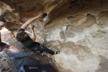 Bouldering in Hueco Tanks on 02/02/2019 with Blue Lizard Climbing and Yoga

Filename: SRM_20190202_1747100.jpg
Aperture: f/4.0
Shutter Speed: 1/200
Body: Canon EOS-1D Mark II
Lens: Canon EF 16-35mm f/2.8 L