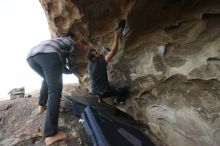 Bouldering in Hueco Tanks on 02/02/2019 with Blue Lizard Climbing and Yoga

Filename: SRM_20190202_1749050.jpg
Aperture: f/4.0
Shutter Speed: 1/400
Body: Canon EOS-1D Mark II
Lens: Canon EF 16-35mm f/2.8 L