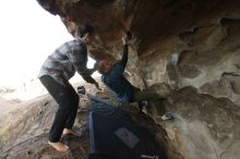 Bouldering in Hueco Tanks on 02/02/2019 with Blue Lizard Climbing and Yoga

Filename: SRM_20190202_1753220.jpg
Aperture: f/4.0
Shutter Speed: 1/400
Body: Canon EOS-1D Mark II
Lens: Canon EF 16-35mm f/2.8 L