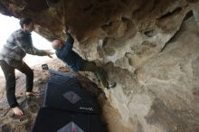 Bouldering in Hueco Tanks on 02/02/2019 with Blue Lizard Climbing and Yoga

Filename: SRM_20190202_1753330.jpg
Aperture: f/4.0
Shutter Speed: 1/250
Body: Canon EOS-1D Mark II
Lens: Canon EF 16-35mm f/2.8 L