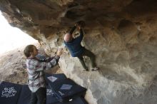 Bouldering in Hueco Tanks on 02/02/2019 with Blue Lizard Climbing and Yoga

Filename: SRM_20190202_1754100.jpg
Aperture: f/4.0
Shutter Speed: 1/200
Body: Canon EOS-1D Mark II
Lens: Canon EF 16-35mm f/2.8 L