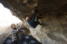 Bouldering in Hueco Tanks on 02/02/2019 with Blue Lizard Climbing and Yoga

Filename: SRM_20190202_1754180.jpg
Aperture: f/4.0
Shutter Speed: 1/250
Body: Canon EOS-1D Mark II
Lens: Canon EF 16-35mm f/2.8 L