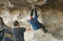 Bouldering in Hueco Tanks on 02/02/2019 with Blue Lizard Climbing and Yoga

Filename: SRM_20190202_1802210.jpg
Aperture: f/2.8
Shutter Speed: 1/160
Body: Canon EOS-1D Mark II
Lens: Canon EF 50mm f/1.8 II