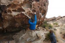 Bouldering in Hueco Tanks on 02/09/2019 with Blue Lizard Climbing and Yoga

Filename: SRM_20190209_0953150.jpg
Aperture: f/5.6
Shutter Speed: 1/640
Body: Canon EOS-1D Mark II
Lens: Canon EF 16-35mm f/2.8 L