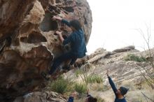 Bouldering in Hueco Tanks on 02/09/2019 with Blue Lizard Climbing and Yoga

Filename: SRM_20190209_1000030.jpg
Aperture: f/5.6
Shutter Speed: 1/1000
Body: Canon EOS-1D Mark II
Lens: Canon EF 50mm f/1.8 II