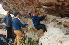 Bouldering in Hueco Tanks on 02/09/2019 with Blue Lizard Climbing and Yoga

Filename: SRM_20190209_1000410.jpg
Aperture: f/5.6
Shutter Speed: 1/320
Body: Canon EOS-1D Mark II
Lens: Canon EF 50mm f/1.8 II