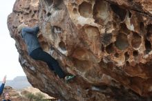 Bouldering in Hueco Tanks on 02/09/2019 with Blue Lizard Climbing and Yoga

Filename: SRM_20190209_1005470.jpg
Aperture: f/3.5
Shutter Speed: 1/640
Body: Canon EOS-1D Mark II
Lens: Canon EF 50mm f/1.8 II