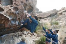 Bouldering in Hueco Tanks on 02/09/2019 with Blue Lizard Climbing and Yoga

Filename: SRM_20190209_1008250.jpg
Aperture: f/3.5
Shutter Speed: 1/400
Body: Canon EOS-1D Mark II
Lens: Canon EF 50mm f/1.8 II