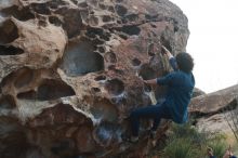 Bouldering in Hueco Tanks on 02/09/2019 with Blue Lizard Climbing and Yoga

Filename: SRM_20190209_1008570.jpg
Aperture: f/3.5
Shutter Speed: 1/800
Body: Canon EOS-1D Mark II
Lens: Canon EF 50mm f/1.8 II