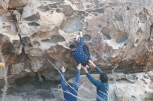 Bouldering in Hueco Tanks on 02/09/2019 with Blue Lizard Climbing and Yoga

Filename: SRM_20190209_1017440.jpg
Aperture: f/3.5
Shutter Speed: 1/250
Body: Canon EOS-1D Mark II
Lens: Canon EF 50mm f/1.8 II