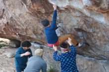Bouldering in Hueco Tanks on 02/09/2019 with Blue Lizard Climbing and Yoga

Filename: SRM_20190209_1029010.jpg
Aperture: f/2.8
Shutter Speed: 1/400
Body: Canon EOS-1D Mark II
Lens: Canon EF 50mm f/1.8 II